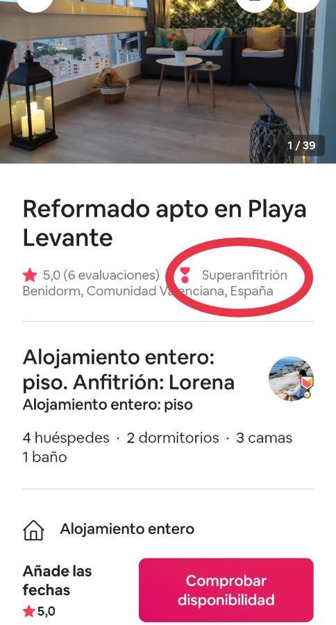 Playa Levante, Recien Reformado Benidorm Luaran gambar